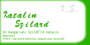 katalin szilard business card